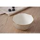 Pampa Bay Sensu 4.5" Snack Bowl in White and Gold, , large