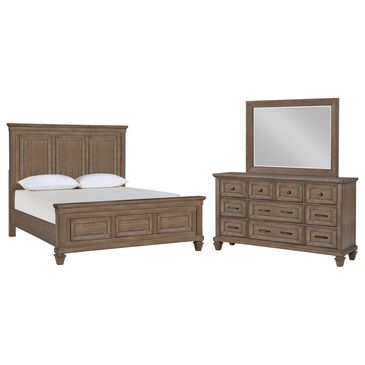 New Heritage Design Mariana 3-Piece Queen Panel Bedroom Set in Vintage Mocha, , large