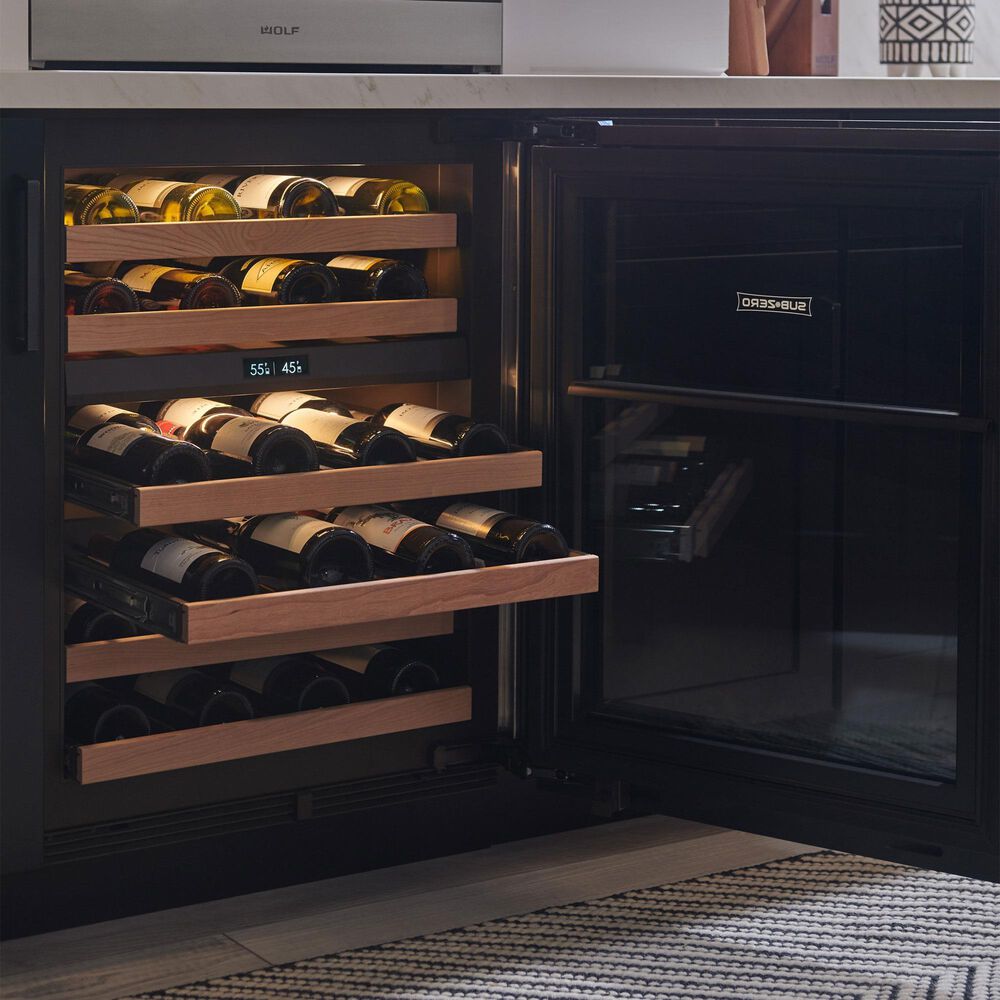 Sub Zero 24" Undercounter Right Hinge Wine Storage in Panel Ready, , large