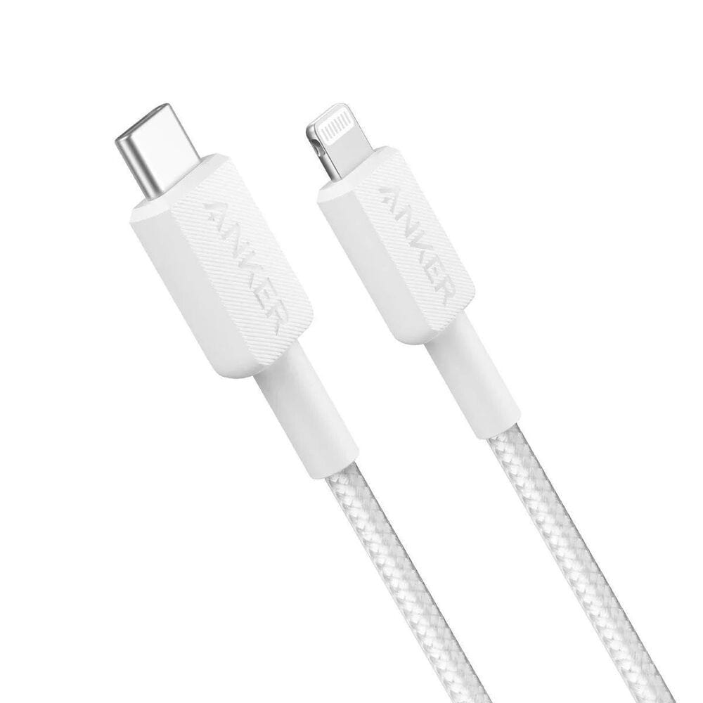 Anker 3" Braided USB-C to Lightning Cable in White, , large