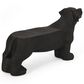 Hearth and Haven Outdoor MGO Dog Bench in Matte Black, , large