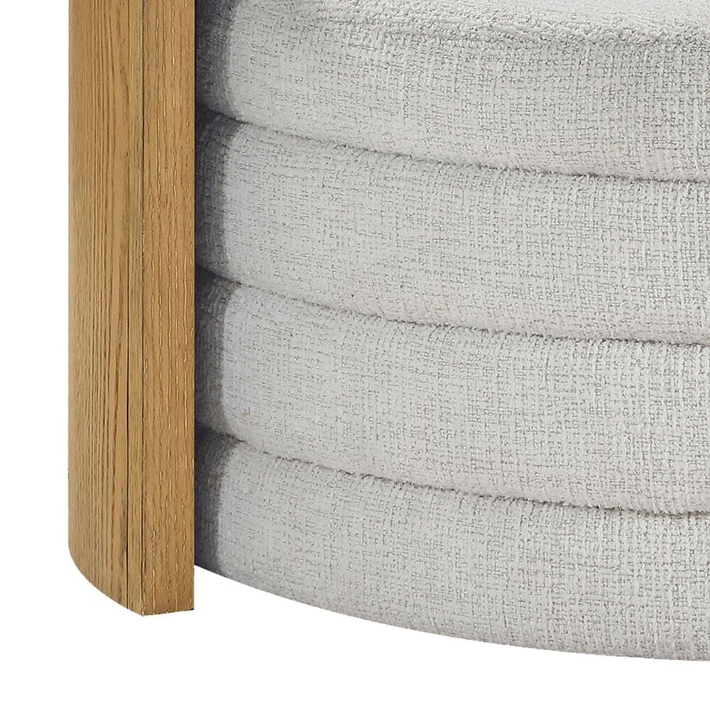 Crystal City Florence Nesting Cocktail Table with Castered Ottoman in Sand, , large