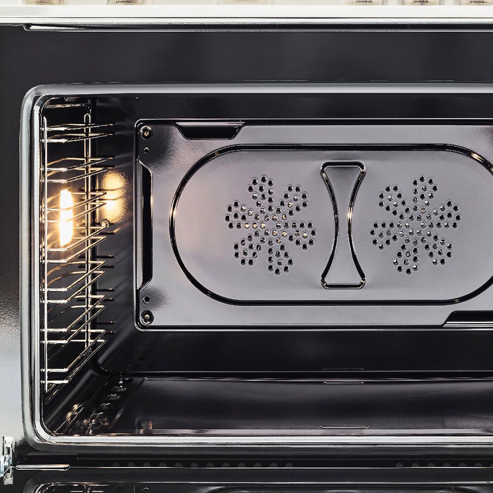 Bertazzoni Heritage 5.7 Cu. Ft. Freestanding Dual Fuel Range in Avorio, , large