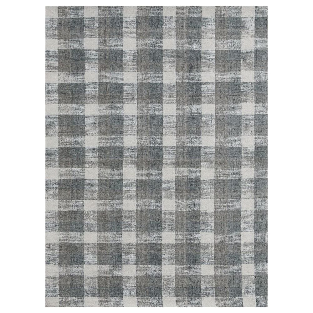 Amer Rugs Tartan 5" x 7"6" Dark Gray Area Rug, , large