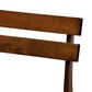 Baxton Studio Devlin Side Chair with Light Grey Cushion in Walnut Brown (Set of 4), , large