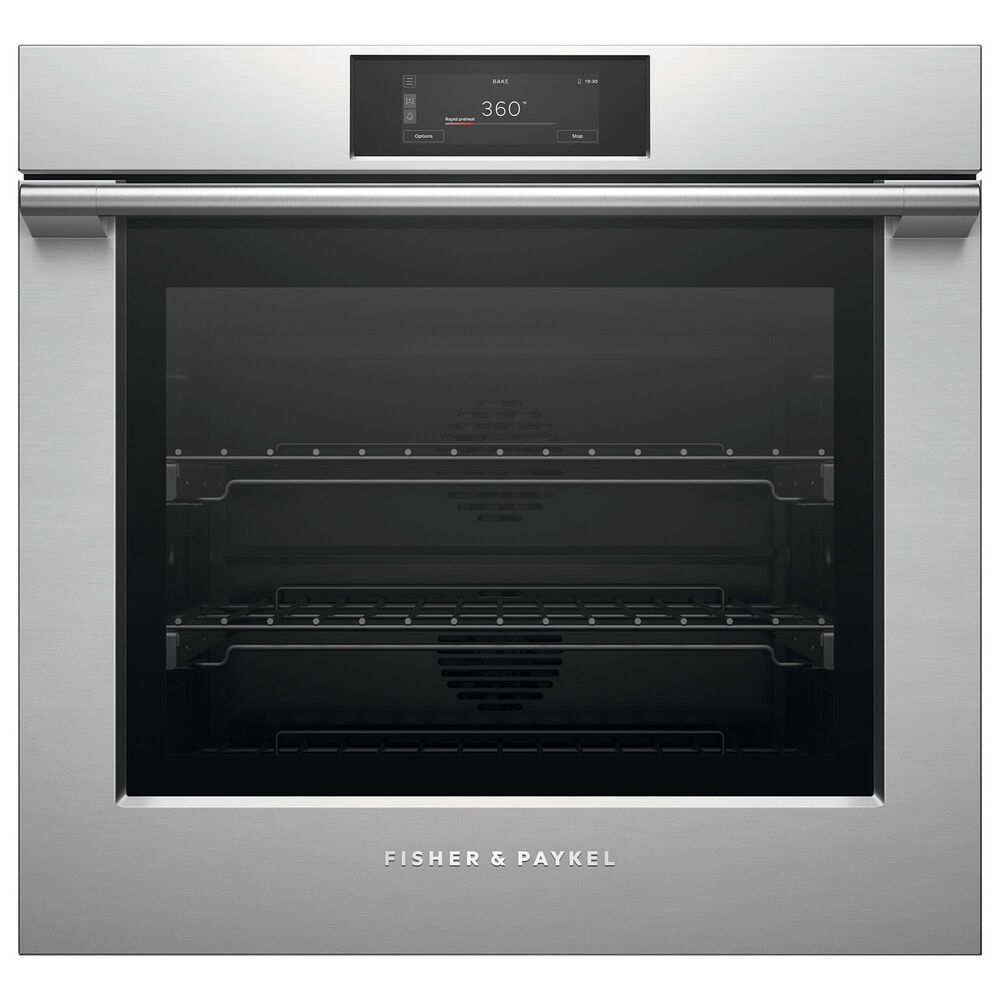 Fisher and Paykel Series 9 30" Professional Smart Single Wall Oven in Stainless Steel, , large