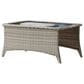 Sunwell Garden Outdoor Coffee Table in Grayish White, , large
