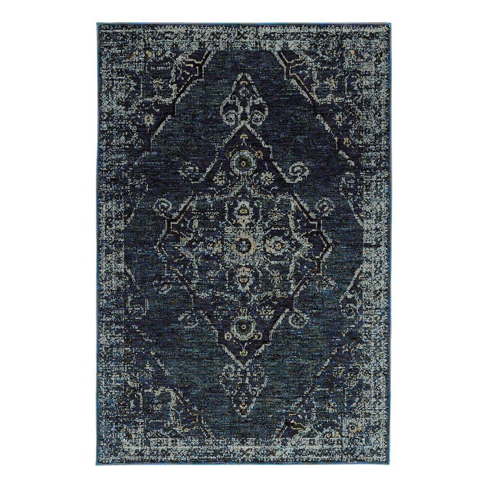 Oriental Weavers Andorra 7135F 5"3" x 7"3" Blue Area Rug, , large