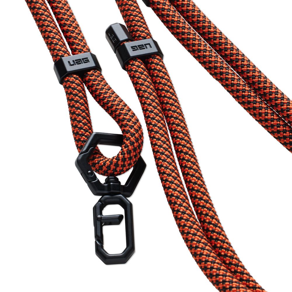 UAG Civilian Crossbody Slim Lanyard in Rust and Black, , large