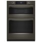 KitchenAid 2-Piece Kitchen Package with Black Ore 30" Smart Combination Wall Oven and Black 30" Electric Cooktop, , large