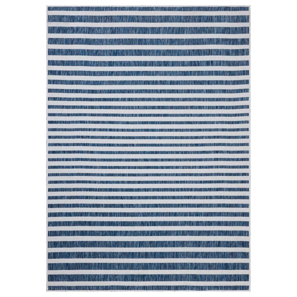 Loloi Easton Denim and Ivory 4&#39; x 6&#39; Indoor/Outdoor Area Rug, , large