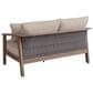 Ashley Harmony Headlands Outdoor Loveseat with Cushion in Natural and Gray, , large