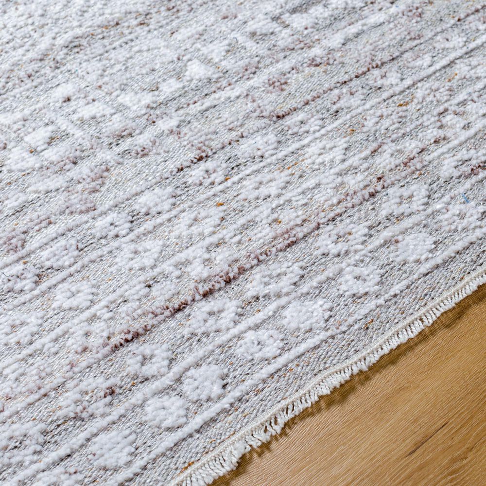 Surya Pompei Gray, White, Dark Brown, Taupe and Light Gray 10&#39; x 14&#39; Area Rug, , large