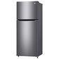 LG 7 Cu. Ft. Top Freezer Refrigerator in Platinum Silver, , large