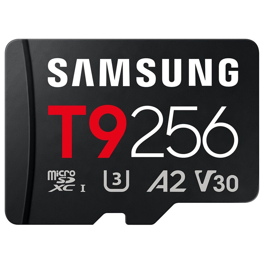 Samsung 256GB T9 UHS-I microSDXC Memory Card in Black, , large