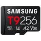 Samsung 256GB T9 UHS-I microSDXC Memory Card in Black, , large