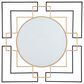 Ashley Oceanal Accent Wall Mirror in Black and Gold, , large