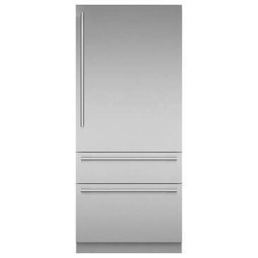 Thermador 19 Cu. Ft. 36"" Built-in Bottom Freezer Refrigerator with Masterpiece Handle in Stainless Steel, , large