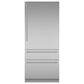 Thermador 19 Cu. Ft. 36"" Built-in Bottom Freezer Refrigerator with Masterpiece Handle in Stainless Steel, , large