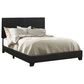 at HOME Dorian King Upholstered Bed in Black, , large
