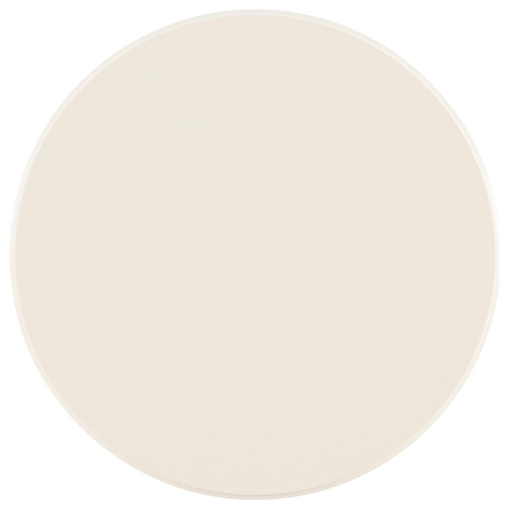 Linon Home Decor Aurora Round Side Table in Off White, , large