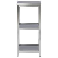 stainless steel bathroom shelf