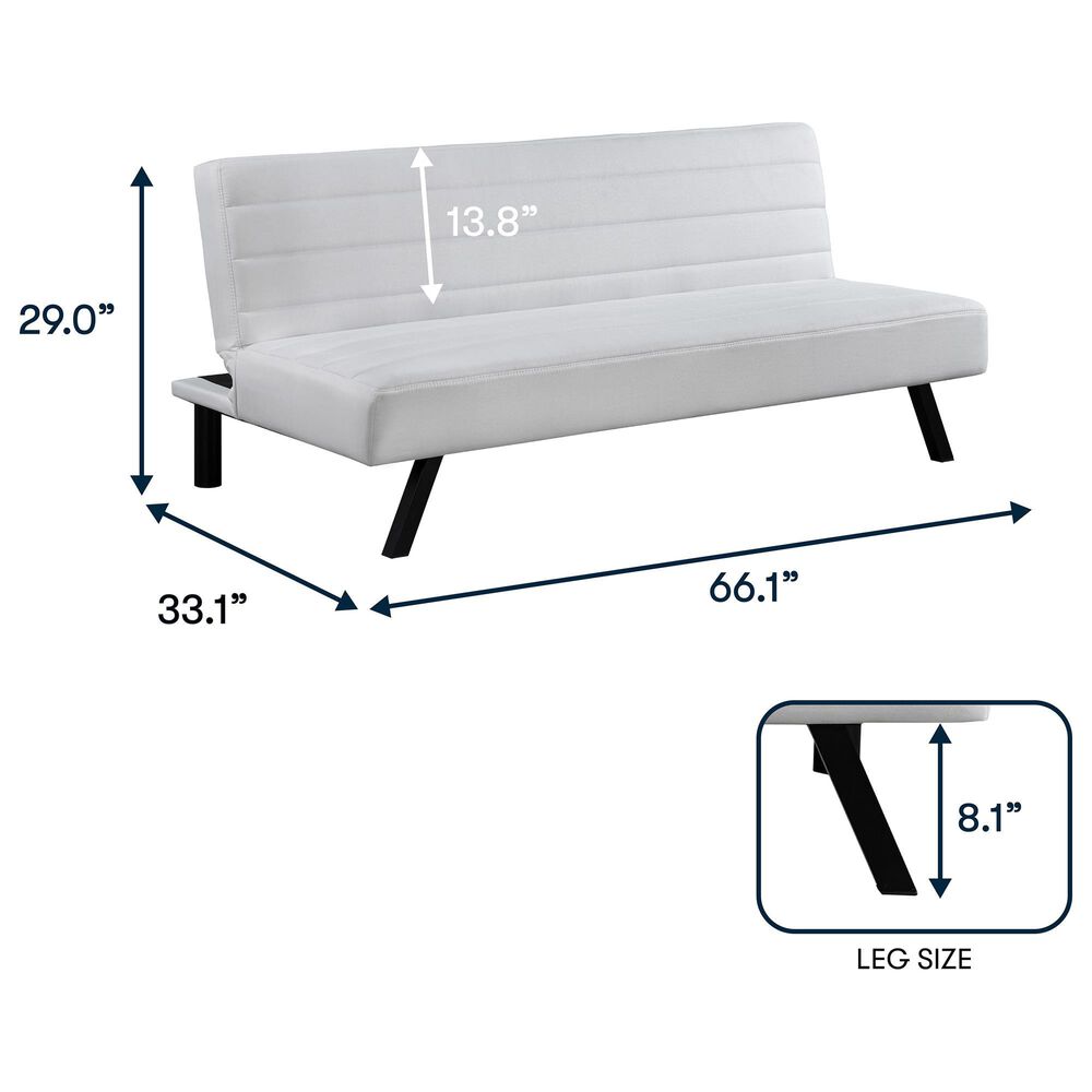 Lifestyle Solutions Dakota Convertible Sofa in Ivory, , large