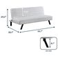 Lifestyle Solutions Dakota Convertible Sofa in Ivory, , large