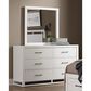 Viceray Collections Lodge and Loft 6-Drawer Dresser and Mirror in Soft White Oak, , large