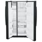 GE Appliances 23 Cu. Ft. Side by Side Refrigerator with Energy Star Certified in Black, , large