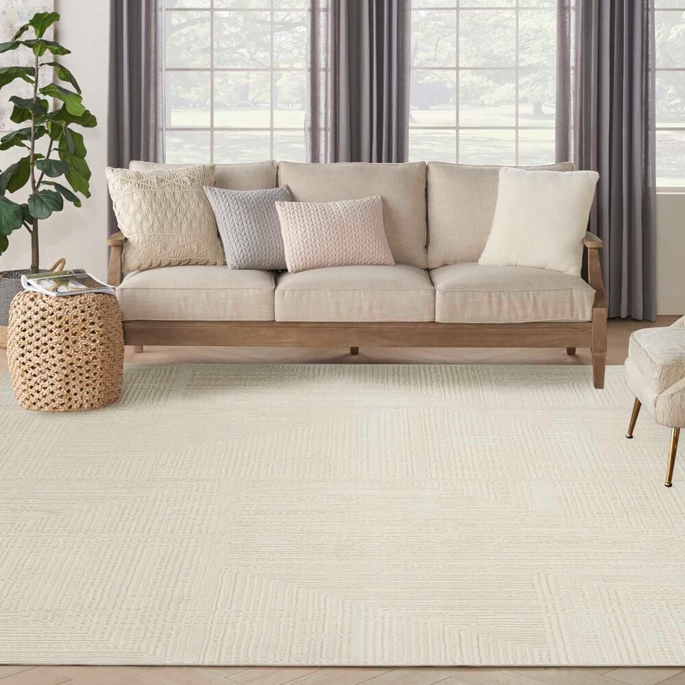 Nourison Sustainable Trends 9&#39; x 12&#39; Ivory Area Rug, , large