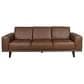 Natuzzi Editions Seville 3-Piece Stationary Leather Living Room Set in Pasadena Brown, , large
