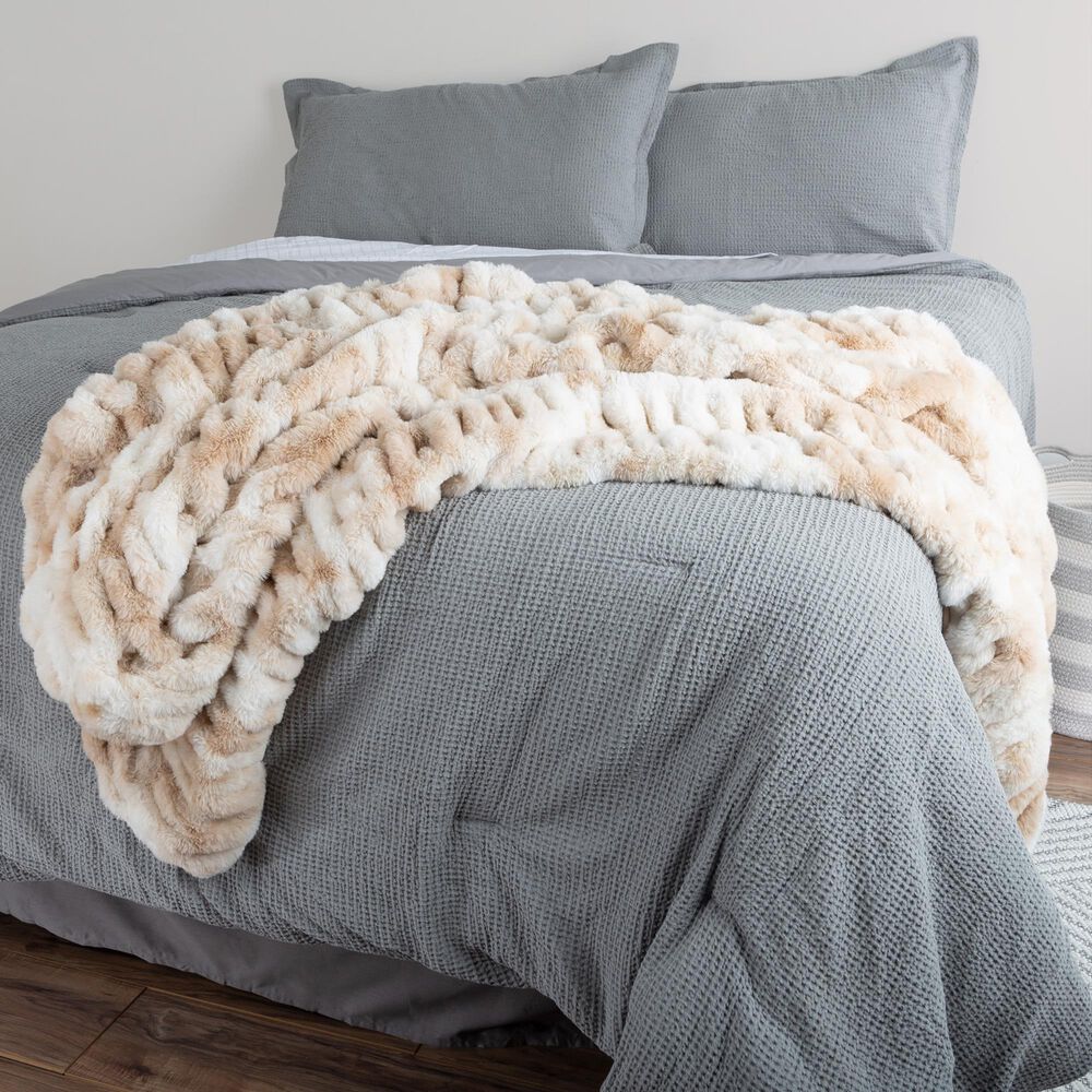 Timberlake Queen Blanket in Cream, , large