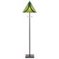 LumiSource Ren Floor Lamp with Green Glass Shade in Oil Rubbed Bronze, , large