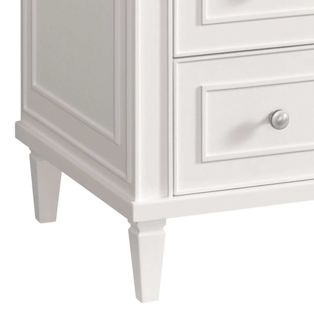 James Martin Vanities Lorelai 36&quot; Single Vanity in Bright White with 3 cm Eternal Marfil Quartz Top, , large