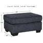 Ashley Altari Chair and Ottoman in Slate, , large