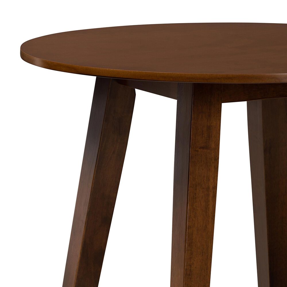 Baxton Studio Ela Dining Table in Walnut Brown - Table Only, , large