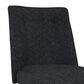 Tov Furniture Batik Linen Dining Chair in Black, , large