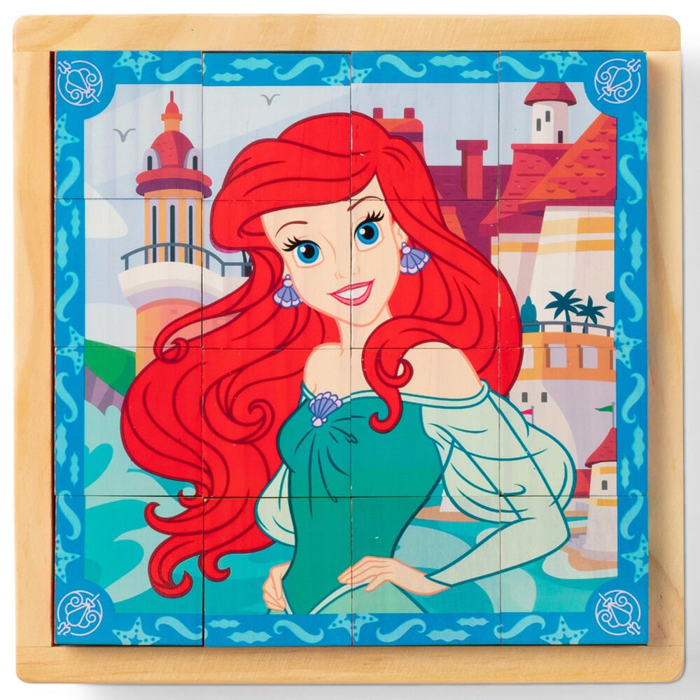Melissa &amp; Doug 112-Piece Disney Princess Wooden Cube Puzzle Set, , large