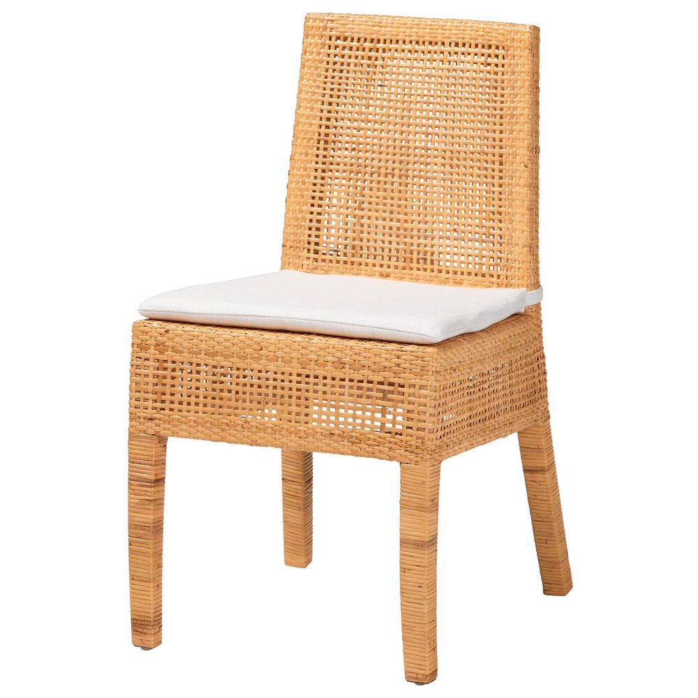 Baxton Studio Morris Side Chair in Light Honey, , large