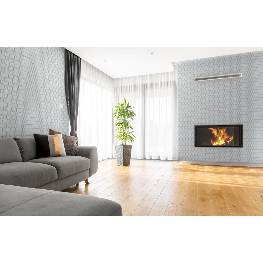Emser Omni White 10&quot; x 12&quot; Porcelain Mosaic Sheet, , large