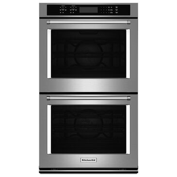 KitchenAid 30" Double Wall Oven with Even-Heat True Convection, , large