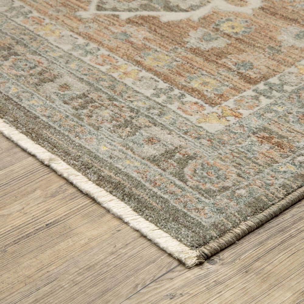 Oriental Weavers Keaton Brown and Rust 3&#39;3&quot; x 5&#39; Area Rug, , large