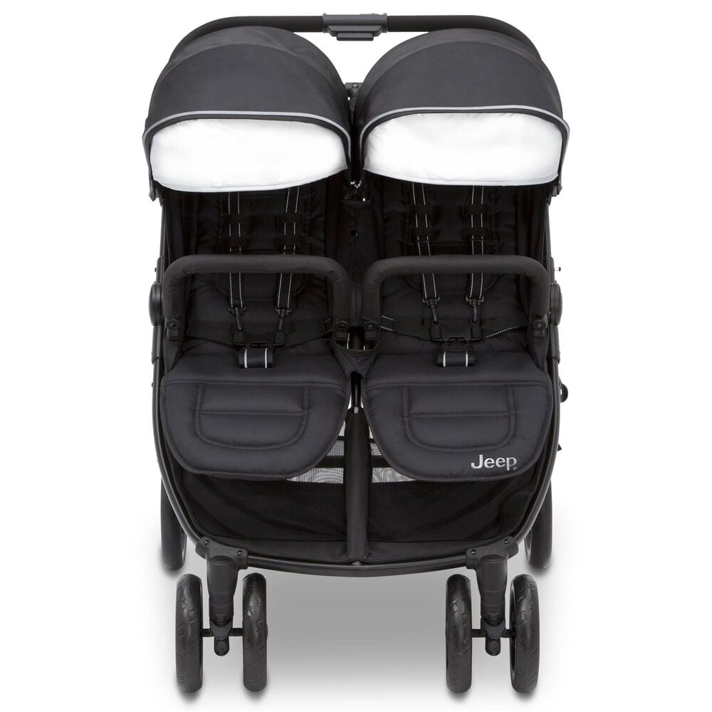 Delta Jeep Destination Side-By-Side Double Ultralight Stroller in Midnight, , large