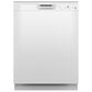 GE Appliances 24" Built-In Integrated Handle Dishwasher with Front Control and 52 dBA in White, , large