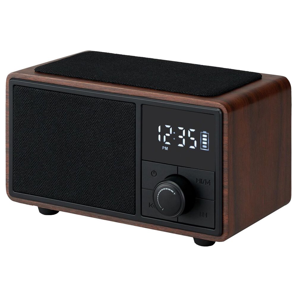 iLive Bluetooth Clock Radio with Wireless Charging in Black, , large