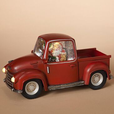 The Gerson Company GIL 8.75" Lighted Spinning Water Globe Truck, , large