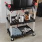 Timberlake Pack-N-Roll Folding Collapsible Service Cart in Black, , large