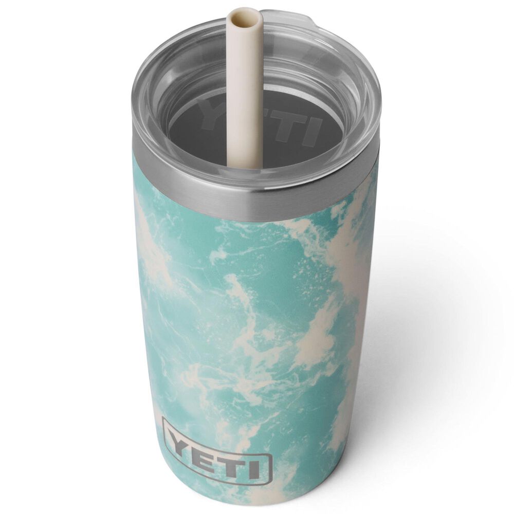 YETI Rambler Jr. 10 Oz Tumbler with Silicone Straw Lid in Sea View, , large