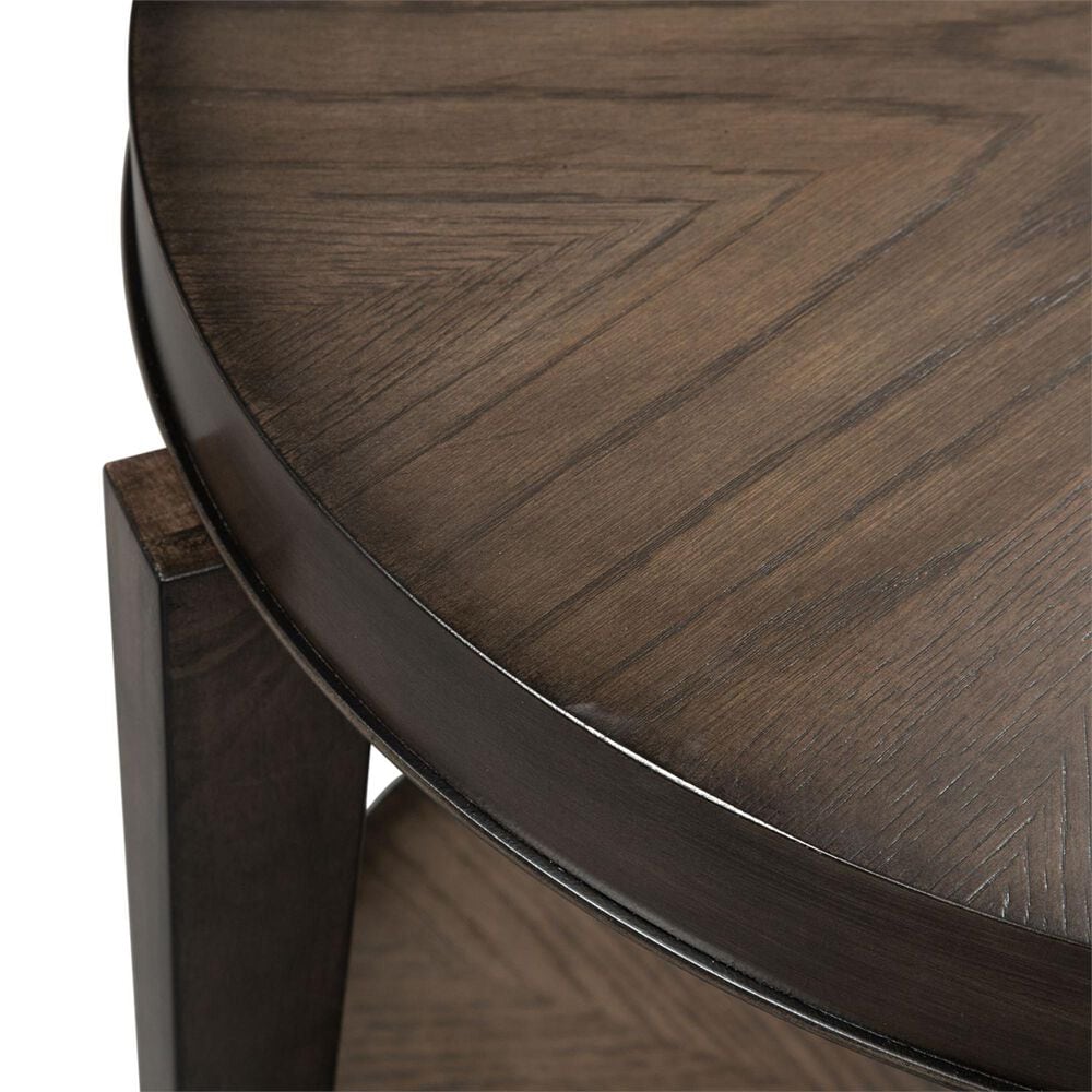 Belle Furnishings Penton Round End Table in Espresso, , large